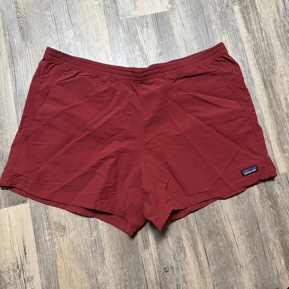 Patagonia Pants - Patagonia Baggies Shorts Women's XL Fire Red 5" Inseam Beach Prepp Outdoor